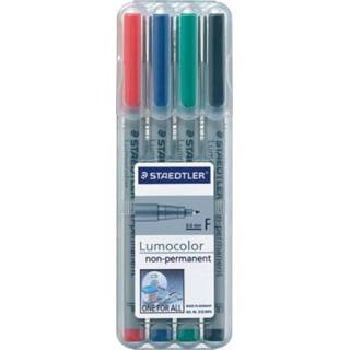 👉 Etui Staedtler OHP Marker Lumocolor Fijn 0.6mm 4 Stuks Assorti