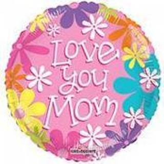 👉 Folie ballon love you mom 46 cm doorsnee 8719409075046