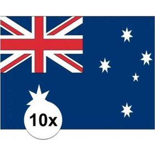 👉 Vlag 10x stuks Australie stickers