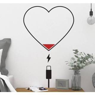👉 Muursticker nederlands Muurstickers slaapkamer Hart oplader