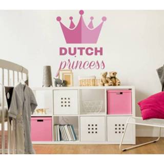 👉 Muursticker nederlands kinderen Muurstickers kinderkamer Dutch princess crown