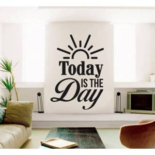 👉 Nederlands Motivatie stickers Today is the day tekst