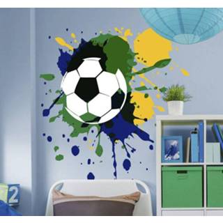 👉 Muursticker nederlands kinderen Muurstickers kinderkamer voetbal graffiti