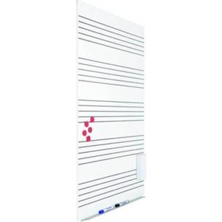 👉 Whiteboard staal wit Skin 100x150 cm - Muziek