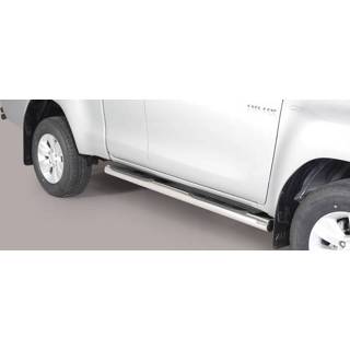 👉 Sidebar zilver Sidebars Toyota Hilux E.C. 2016 - Rond