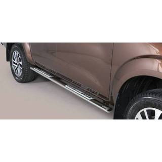 👉 Sidebar zilver Sidebars Nissan Navara NP 300 Double Cab 2016 - Design