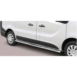 👉 Sidebar RVS zilver Sidebars Opel Vivaro SWB 2014 - Design