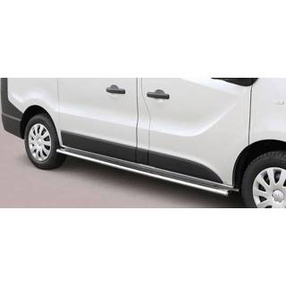 👉 Sidebar RVS zilver Sidebars Opel Vivaro SWB 2014 - Ovaal