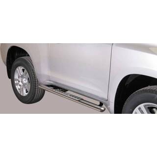 👉 Sidebar RVS zilver Sidebars Toyota Landcruiser 150 3-deurs - Design