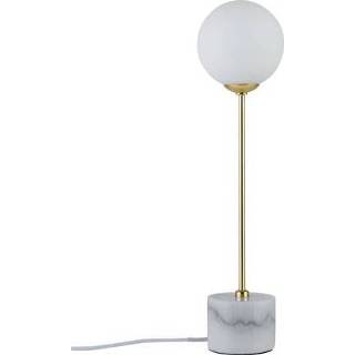 👉 Tafellamp wit marmer goud LED G9 10 W Paulmann Neordic Moa 79661 Marmer, Wit, 4000870796610