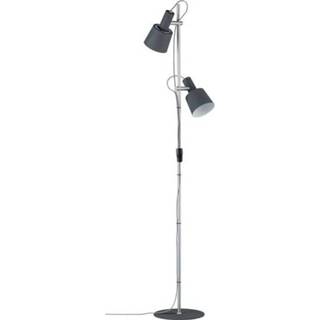 👉 Vloerlamp grijs chroom LED E14 40 W Paulmann Neordic Haldar 79690 Donkergrijs, (mat) 4000870796900