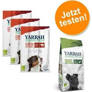 👉 Hondensnack Gemengd Pakket: 2 x soorten Yarrah Bio Hondensnacks - 250 g koekjes + 3 33 kauwsticks 8714265974878