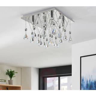 👉 Plafond lamp a+ warmwit helder kristal Sprankelende kristallen LED plafondlamp Saori