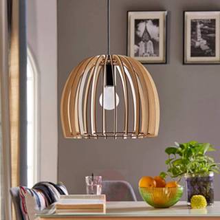 👉 Hang lamp a++ licht hout multiplex Bela hanglamp uit hout, Ø 30 cm
