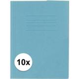 👉 Dossiermap blauw papier 10 x Folio dossiermappen Kangaro