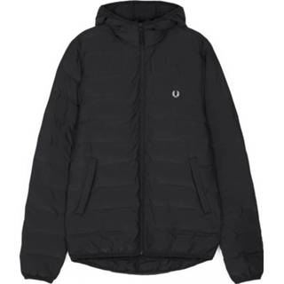 👉 L mannen zwart Fred Perry Insulated Hooded Brentham Jckt 5034605226027