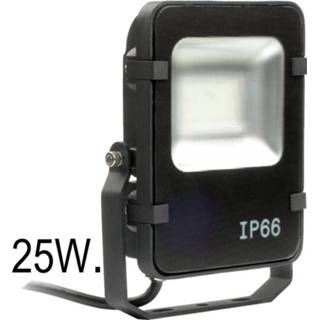 👉 Floodlight zwart aluminium spotpro schijnwerper 25Watt 3000K 3000Lm - 8717064119693