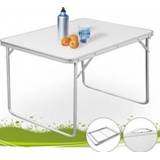 👉 Terrastafel wit aluminium active inklapbare tuintafel 80x60x68 cm 4250525301502