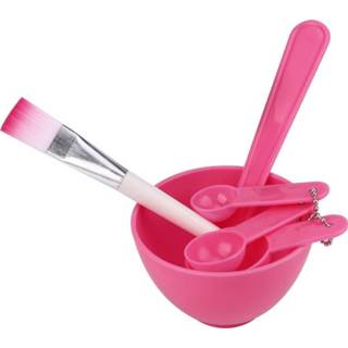 👉 Facial Beauty Mask Bowl 4 In 1 DIY Mixing Brush Spoon Stick Tool Face Care Set Tools #