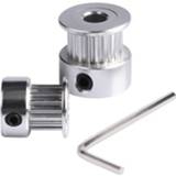 Riem 3D Printer Parts GT2 20Teeth 16 Teeth 20 Bore 5/8MM Timing Aluminum Pulley For GT2-6MM Open Belt Synchronous Gear