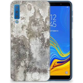 👉 Samsung Galaxy A7 (2018) TPU Hoesje Design Beton 8720091063358