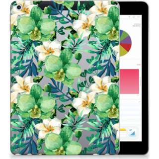 👉 Tablethoes groen Apple iPad 9.7 2018 | 2017 Uniek Tablethoesje Orchidee 8720091076396