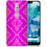 👉 Roze Nokia 7.1 Uniek TPU Hoesje Barok 8720091088429