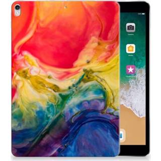 👉 Tablethoes Apple iPad Pro 10.5 Uniek Tablethoesje Watercolor Dark 8720091093485