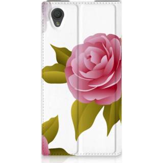 👉 Standcase Sony Xperia L1 Uniek Hoesje Roses 8720091136533