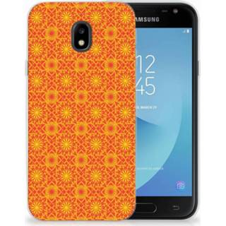 👉 Oranje Samsung Galaxy J3 2017 TPU Hoesje Design Batik Orange 8720091147522