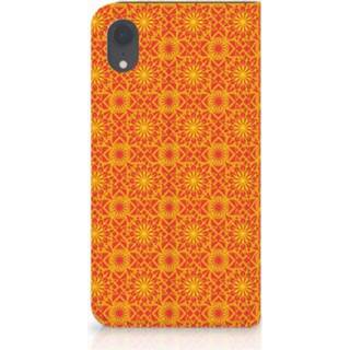 👉 Standcase oranje Apple iPhone Xr Hoesje Design Batik Orange 8720091159754
