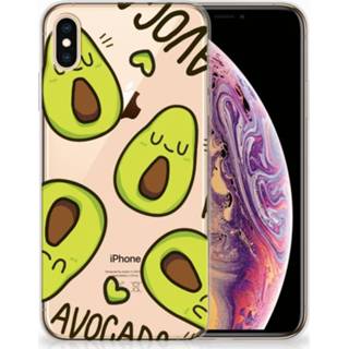 👉 XS Apple iPhone Max Uniek TPU Hoesje Avocado Singing 8720091162303