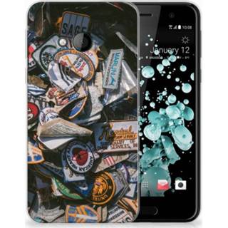 👉 HTC U Play Uniek TPU Hoesje Badges 8720091170865