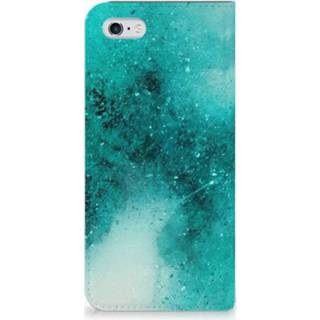 👉 Standcase blauw Apple iPhone 6 | 6s Uniek Hoesje Painting Blue 8720091182844