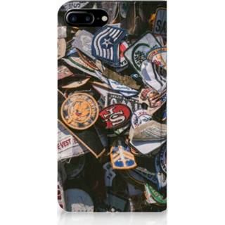 👉 Standcase Apple iPhone 7 Plus | 8 Uniek Hoesje Badges 8720091186880