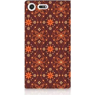 👉 Standcase bruin Sony Xperia XZ Premium Uniek Hoesje Batik Brown 8720091187672