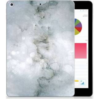 👉 Tablethoes grijs Apple iPad 9.7 2018 | 2017 Uniek Tablethoesje Painting Grey 8720091196186