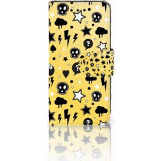 👉 Geel Samsung Galaxy S4 Mini i9190 Uniek Boekhoesje Punk Yellow 8720091222632