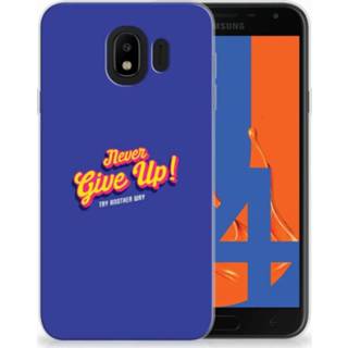 👉 Samsung Galaxy J4 2018 Uniek TPU Hoesje Never Give Up 8720091233416