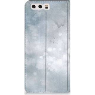 👉 Standcase grijs Huawei P10 Plus Uniek Hoesje Painting Grey 8720091243187