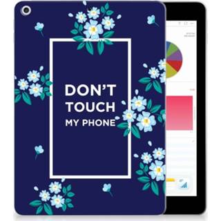 👉 Tablethoes blauw Apple iPad 9.7 2018 | 2017 Tablethoesje Flowers Blue DTMP 8720091244573