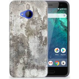 👉 HTC U11 Life TPU Hoesje Design Beton 8720091247284