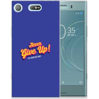 👉 Sony Xperia XZ1 Compact Uniek TPU Hoesje Never Give Up 8720091251205