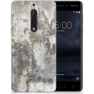 👉 Nokia 5 TPU Hoesje Design Beton 8720091283350