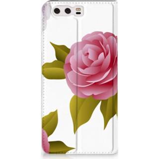 👉 Standcase Huawei P10 Plus Uniek Hoesje Roses 8720091354623