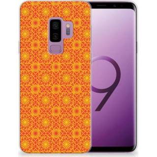 👉 Oranje Samsung Galaxy S9 Plus TPU Hoesje Design Batik Orange 8720091360457