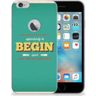 👉 Apple iPhone 6 Plus | 6s Uniek TPU Hoesje Quote Begin 8720091377011