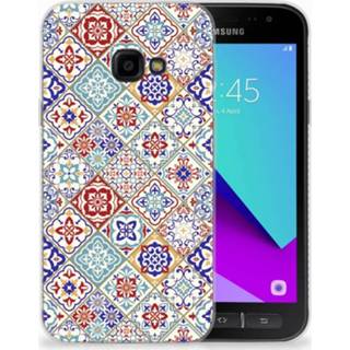 👉 Samsung Galaxy Xcover 4 Uniek TPU Hoesje Tiles Color 8720091407534