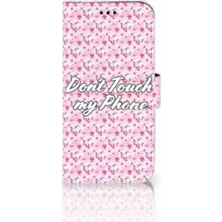 👉 Roze Samsung Galaxy J3 2017 Uniek Boekhoesje Flowers Pink DTMP 8720091411715