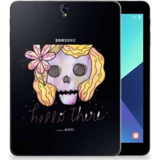 👉 Tablethoes Samsung Galaxy Tab S3 9.7 Uniek Tablethoesje Boho Skull 8720091413283